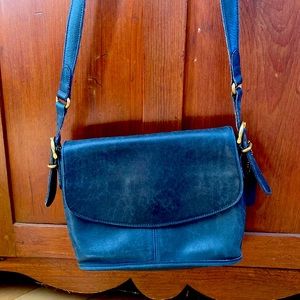 Coach Vintage 9807 Equestrian Large Flap Leather Crossbody Bag 1995 USA EUC -